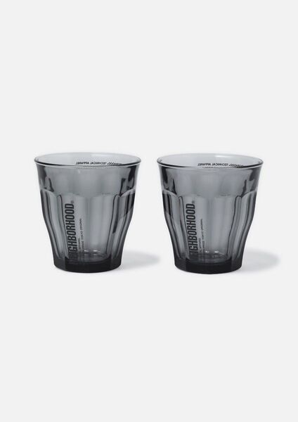 NEIGHBORHOOD LOGO DURALEX GLASS SET BLACK ネイバーフッド デュラレックス コップ グラス