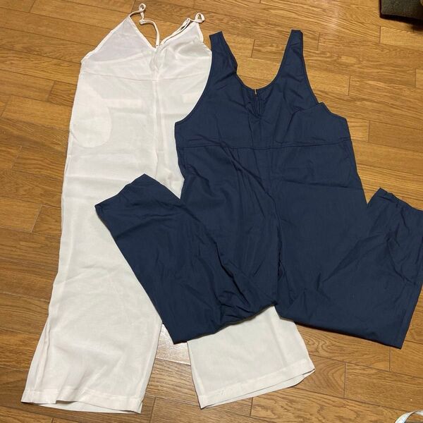 オールインワンサロペット2点セット難あり