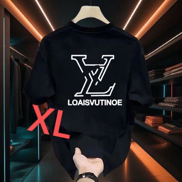 Tシャツ 半袖Tシャツ 黒 XL