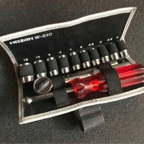 ホーザン ソケットレンチセット HOZAN W-510 6.3sq (1/4)+ ラチェット ソケット 9.5sq(3/8)