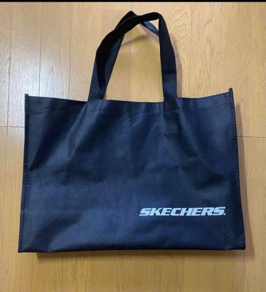 スケッチャーズショッパー 不織布バッグ ショッピングバッグ 大容量