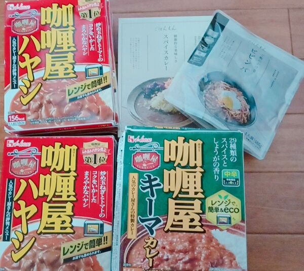 レトルト食品12食 まとめ買い カレー3 種類 ビビンバ丼 フードロス
