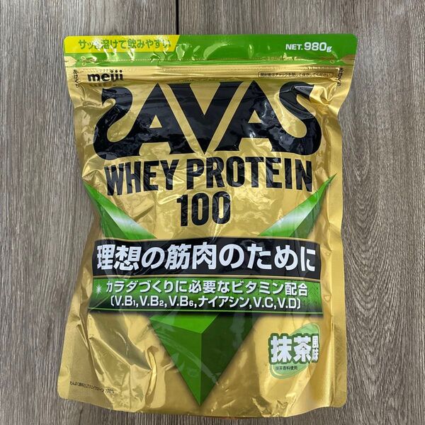 ザバス SAVAS ADVANCED アドバンスト ホエイプロテイン100 抹茶風味 980g