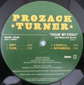 PROZACK TURNER / FEELIN MY STEELO - ORIGINAL VER & KUT MASTA KURT REMIX / 2003 HIPHOP