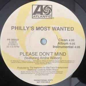 US PROMO ONLY / PHILLY'S MOST WANTED / CROSS THE BORDER FEAT TERRAR & FABOLOUS / PLEASE DON'T MIND FEAT ANDRE WILSON / 2001 HIPHOP