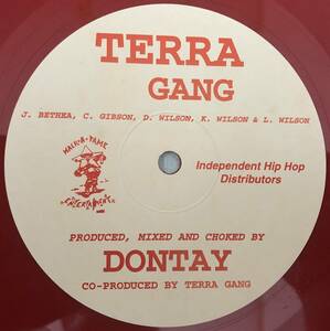 TERRA GANG / DON'T LET IT GO TO YA HEAD / B 4 TIMEZ UP / WHAT'Z DA DEAL / RED COLOR VYNAL