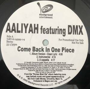 US PROMO / AALIYAH FEAT DMX / COME BACK IN ONE PIECE / TRY AGAIN TIMBALAND REMIX / 2000 R&B