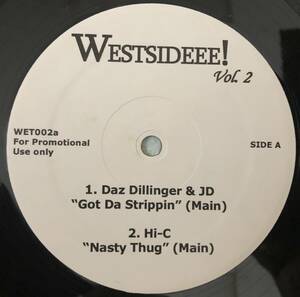 DAZ DILLINGER & JD - GOT DA STRIPPIN / HI-C - NASTY THUG / SIXX JOHN - FOCUS / WARREN G FEAT KRS-ONE - LET'S GO / 音質音圧良し