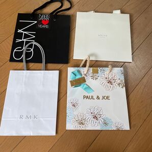 ショップ袋 ショッパー NARS RMK SHIRO PAUL&JOE 4点セット