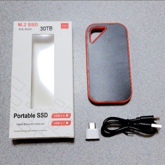 【ジャンク品】外付けSSD 30TB コンパクト ポータブル Portable SSD typeC