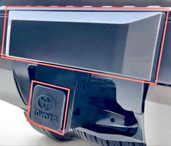 ★数量限定★最安値保証★ セット品 USトヨタ純正 ランクル 250 ヒッチ カバー ガーニッシュ ヒッチメンバー