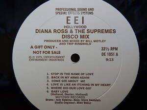 Diana Ross & The Supremes★50s Medley Disco mix 非売品LP！オリジナル音源使用 1979年 Neil Sedaka Four Seasons Paul Anka Lesley Gore