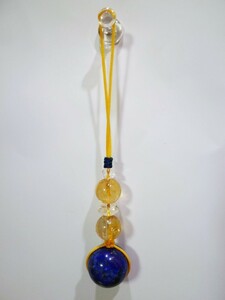  lapis lazuli citrine crystal hand-knitted strap 