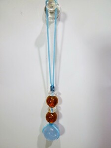  aquamarine amber ( amber ) crystal hand-knitted strap 