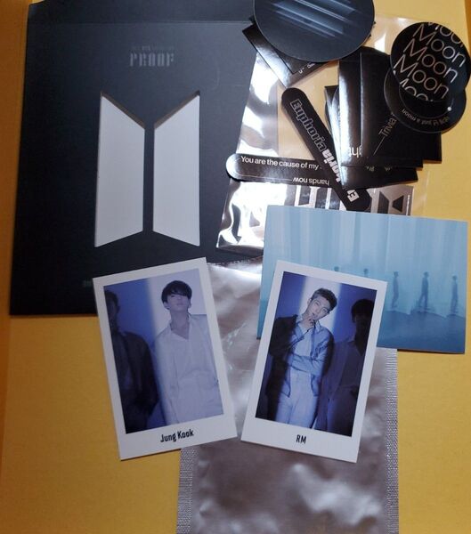 BTS 公式 ジョングク RM トレカ ステッカーセット EXHIBITION PROOF プルーフ展示会限定 ラキドロ