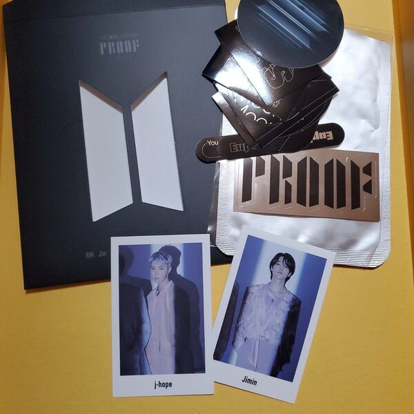BTS 公式 ジミン JーHOPE トレカ ステッカーセット EXHIBITION PROOF プルーフ展示会限定 ラキドロ