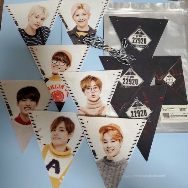 BTS 公式 レア 新品未使用 韓国ファン グッズ 2nd MUSTER ガーランド ZIP CODE 22920