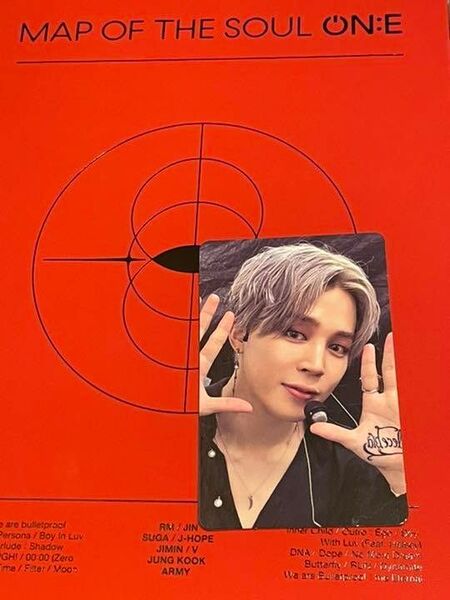 BTS 公式 ジミン JIMIN トレカ MAP OF THE SOUL ON:E DVD 付属品