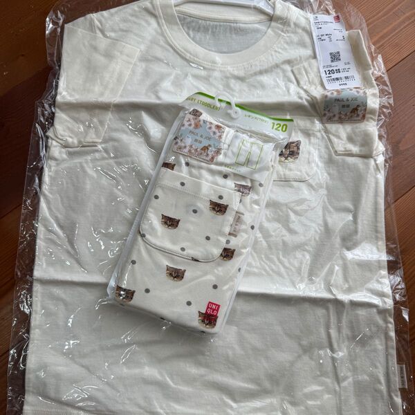 ユニクロ UNIQLO ポール&ジョー 半袖 Tシャツ レギンス PAUL &JOE 120