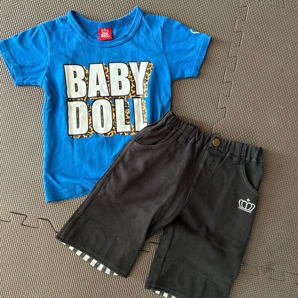 BABY DOLL Tシャツ&ハーフパンツセット 110サイズ