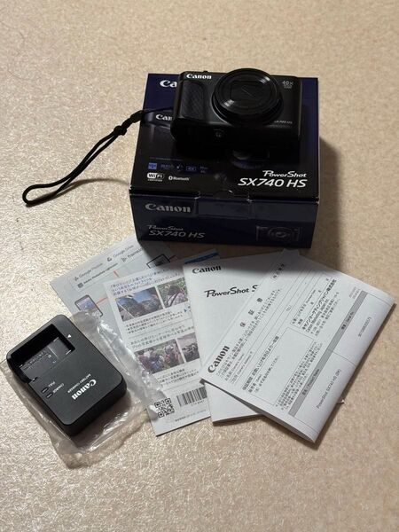 美品 Canon PowerShot SX740 HS ブラック デジカメ