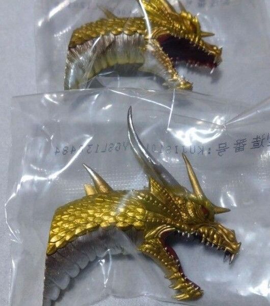 一番くじ ゴジラ 大怪獣列伝G G賞 モンスターヘッドマグネット キングギドラ 2点
