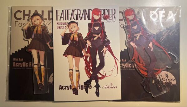 ASK Fgo 沖田総司 織田信長 アクリルスタンド 特典ポストカードFate