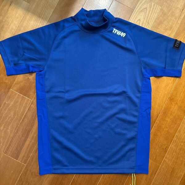 新品未使用 TFW49 MOCKNECK SIDE MESH T ブルー S