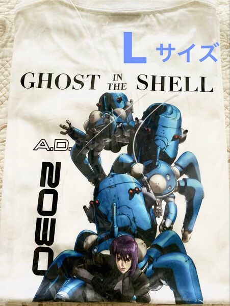 攻殻機動隊 S.A.C グラフィックTシャツ GU ホワイト Lサイズ