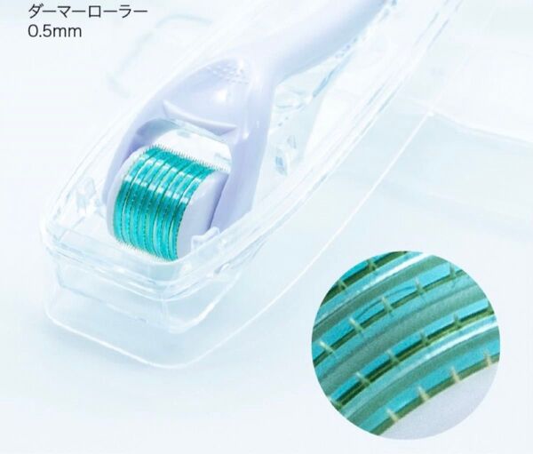 ★ダーマローラー 0.5mm チタン540本★アンチエイジング 美肌効果 育毛効果 頭皮ケア シワ たるみ ほうれい線 傷跡