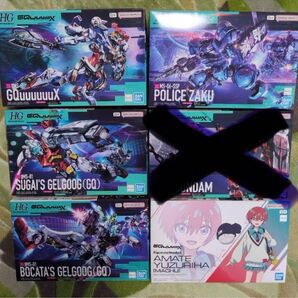 HG ジークアクス 軍警ザク ゲルググスガイ機 ボカタ機 マチュ 新品未開封品5点 ガンプラ フィギュアライズスタンダード