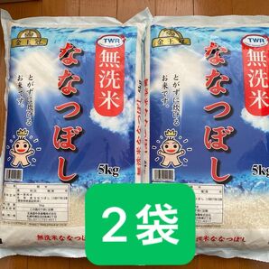 金王冠 北海道産 無洗米 ななつぼし 5kg × 2袋