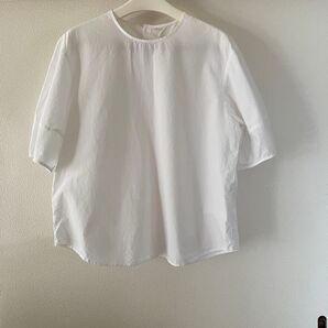 無印良品 コットンプルオーバーブラウス シャツ