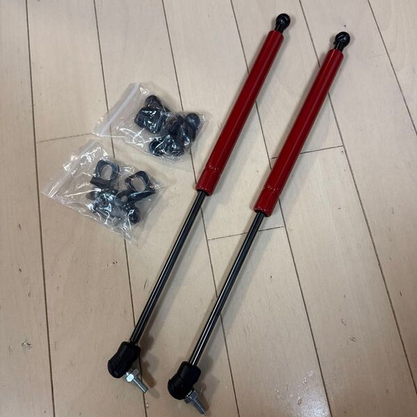 zc33s用ボンネットダンパー 左右セット レッド