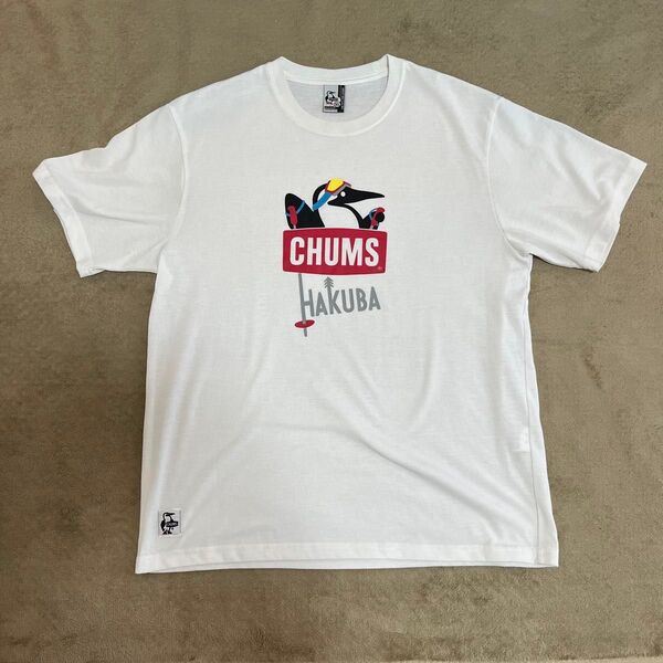 CHUMS HAKUBA Tシャツ ホワイト XL チャムス ブービーバード