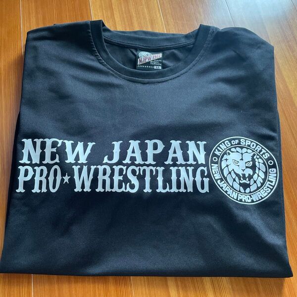 新日本プロレス Tシャツ LL 黒
