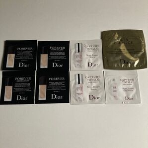 ディオールサンプル8点セット ディオールスキンフォーエバー フルイドグロウファンデ1N2N ゴマージュ セラムなど Dior