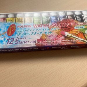 ホルベイン デュオP 水可溶性オイルカラー スターターセット 12色セット 油絵の具