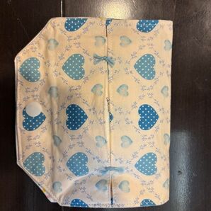 ハンドメイド ハート柄小物入れ