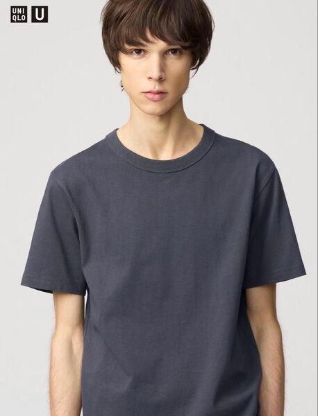 ユニクロU クルーネックTシャツ グレーXXL