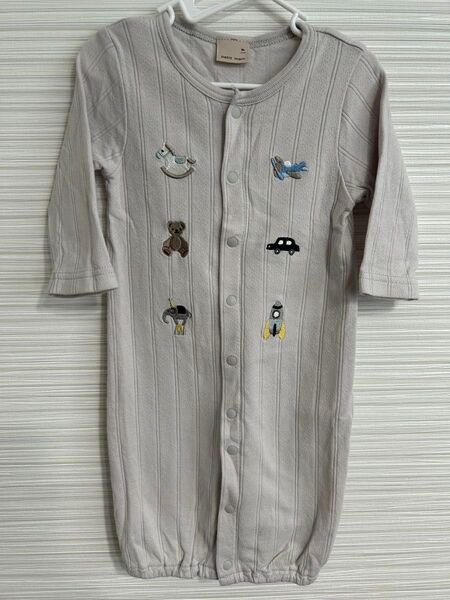 プティマイン petitmain オーガニック モチーフ刺繍2wayオール