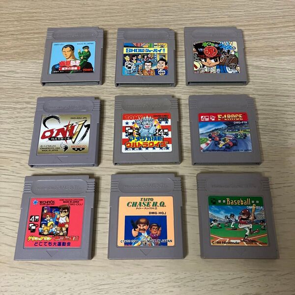 GB ゲームボーイ ソフト まとめ 9本 幽遊白書 ONI5 源さんなど Nintendo game BOY