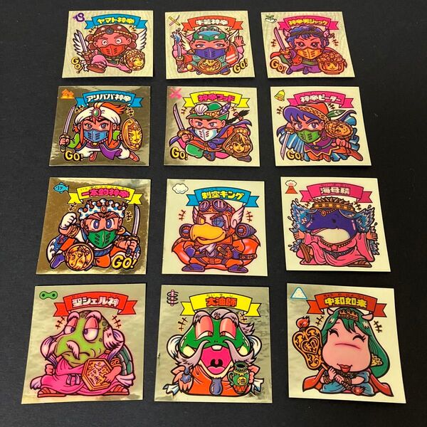 旧ビックリマン 【美品】9弾 天使12枚 フルコンプ アイス版 ビックリマンシール レトロシール 当時物