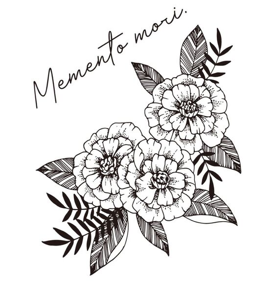 No.097 Marigold&word 花 マリーゴールド 2週間で消える ヘナタトゥー ジャグアタトゥー 韓国タトゥーシール