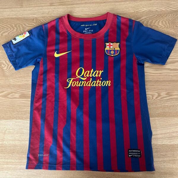 NIKE ナイキ FCバルセロナ ユニフォーム キッズ ジュニア 子供用 サイズS サッカーシャツ ゲームシャツ