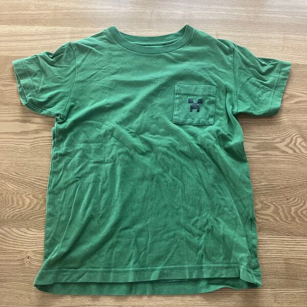 UNIQLO ユニクロ UT マイクラ Tシャツ グリーン ポケット付き 150 Minecraft