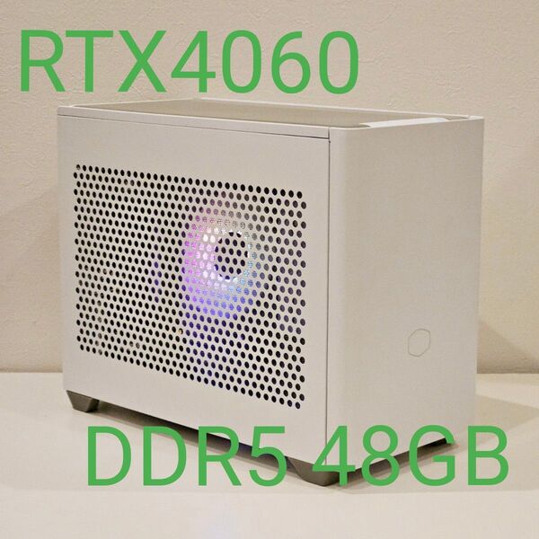 即発送! RTX4060 AM5 Ryzen RAM48GB 搭載 コンパクトゲーミングPC