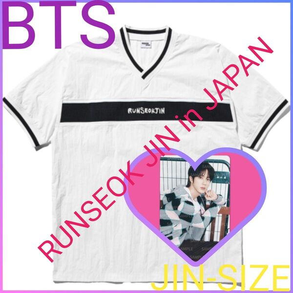 ◆BTS◆RUNSEOKJIN in JAPAN V-NECK Tシャツ/付属品トレカ付き【JIN-SIZE③】