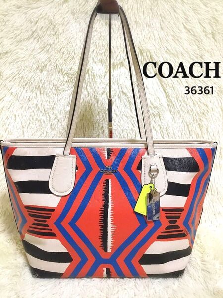 コーチ COACH レディース トートバッグ ワンショルダー ビジネス ハンドバッグ カジュアル レザー 36361