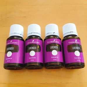 ヤングリビング ラベンダー エッセンシャルオイル 15ml 4本セット
